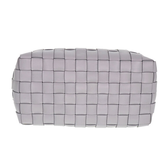 Miu Miu Handbag Shoulder Bag Nappa Intrecciato Leather Gray Cloud - Picture 5 of 9